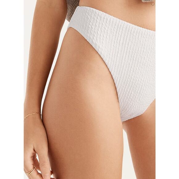NWT J. Crew Textured High-Rise Cheeky Bikini Bottom Size XXL - Picture 1 of 6